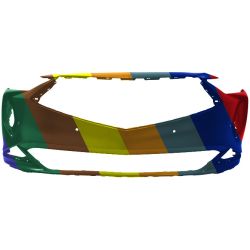 ACURA MDX FRONT BUMPER COVER PRIMED (W/SENSOR)(3.5L) **CAPA** OEM#04711TYAA10ZZ 2022-2024 PL#AC1000208C