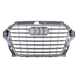 AUDI A3 SEDAN  GRILLE DK-GRAY W/CHROME MLDG OEM#8V5853651B1QP 2015-2016 PL#AU1200136