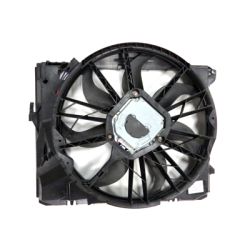 BMW BMW 1 SERIES COUPE/CONVERTIBLE RADIATOR FAN ASSEMBLY (128I CP)(WO/SULEV)(WO/WARM CLIMATEOPTION) OEM#17117590699 2008-2013 PL#BM3115109